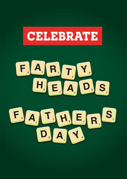 Farty Heads Fathers Day created by Louise Chorley