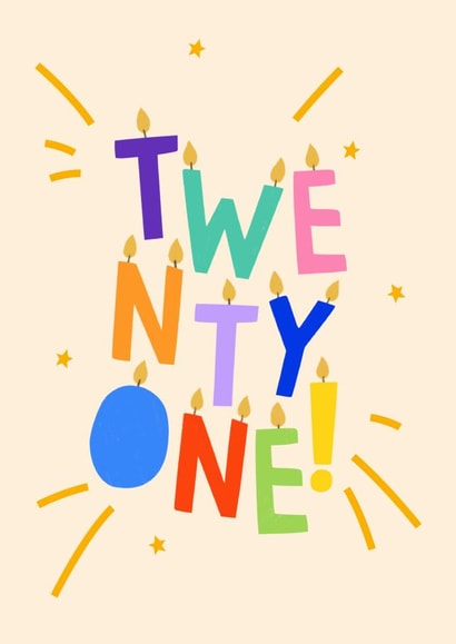 Twenty One Candles created by Zoe Spry