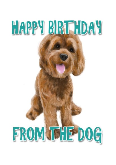 Happy Birthday from the Dog Card created by Duckduckle Design