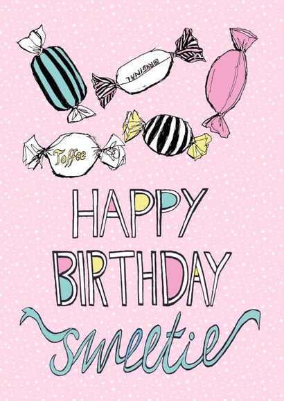 Sweetie Birthday Card created by June Malone