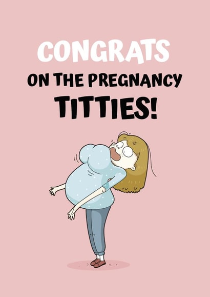 Funny Pregnancy Card created by JoyGreets