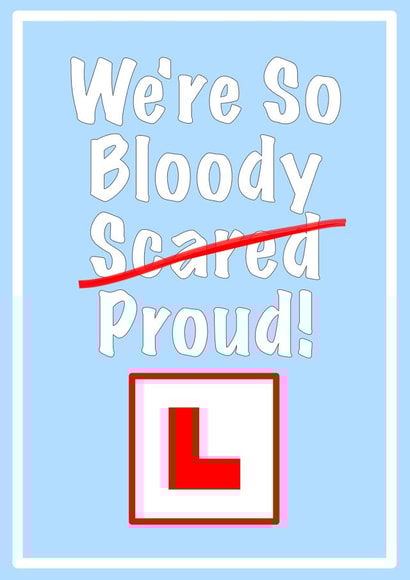 Funny Driving Test Pass Card created by Balanced Living Designs