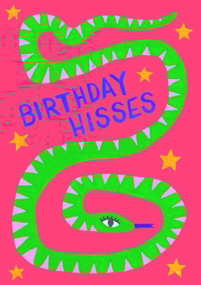 Birthday Snake hisses created by The Blue Castle Co