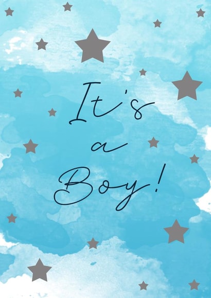 It's a Boy! New baby card created by Uzma Faheem