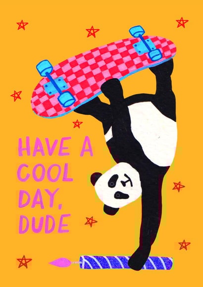 Skater Panda Have A Good Day created by The Blue Castle Co