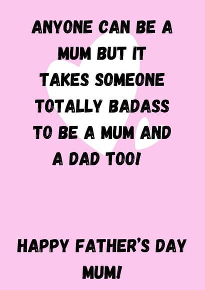 Happy Fathers Day, Mum! created by Rachel Prever