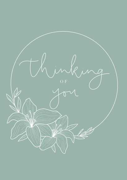 Thinking of you pretty card created by The Paperbird