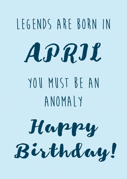 April Birthday cheeky Card created by Bella's Designs