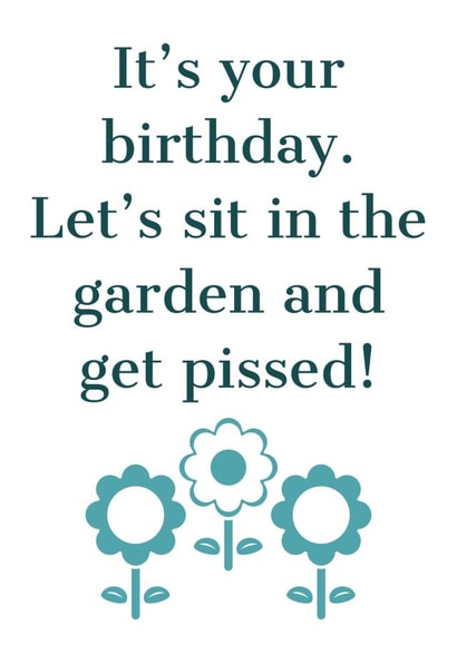 Garden Birthday Card created by Say Something Designs 