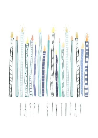 birthday candles created by Picoloco Studio
