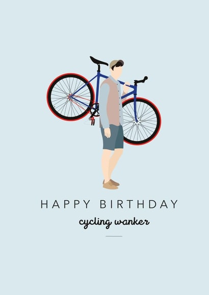 Cycling w**ker created by Kwirk Cards