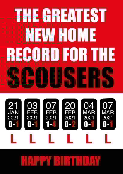 Scousers birthday card created by Fantastical Cards