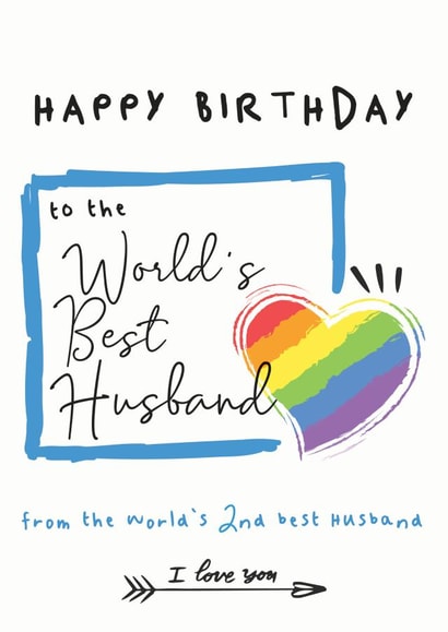 To The World's Best Husband, From The World's Second Best created by Chasing Cards