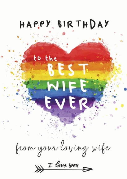 To The Best Wife Ever, From Your Loving Wife created by Chasing Cards