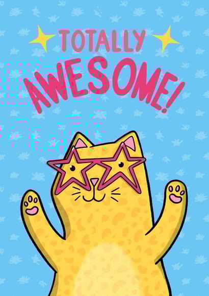 Totally Awesome Congratulations card created by Drawn to Cats