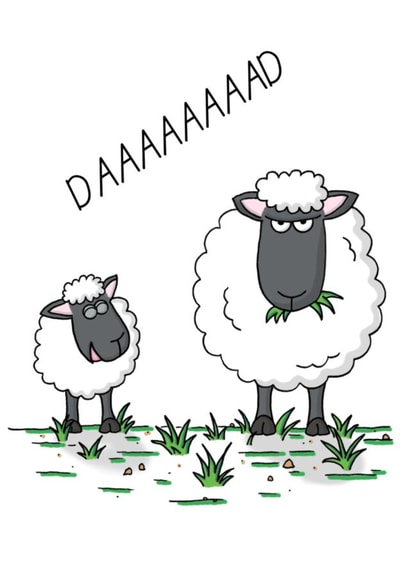 Daaaaaaad Fathers Day Card created by Capybara Chris