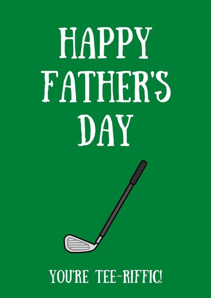 Funny Golf Father's Day Card created by Amy (Hedgecards)