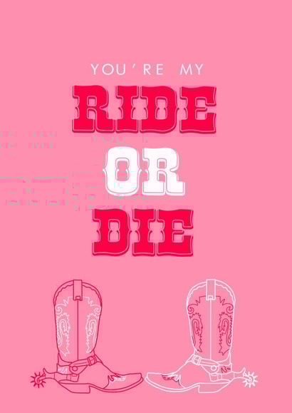 Ride or Die Friendship Card created by Pink + Pip