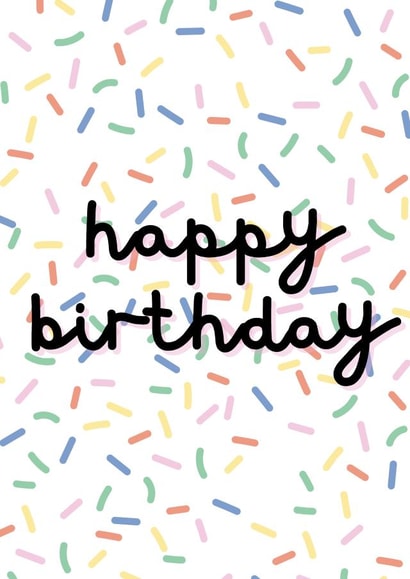 Happy Birthday Confetti Card created by Libby Mercer