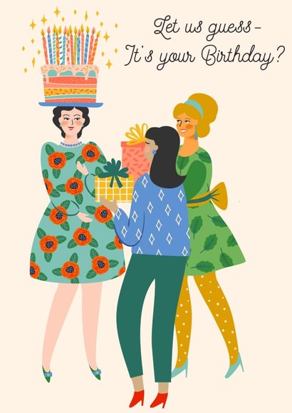 Happy Birthday Girl card created by tea please