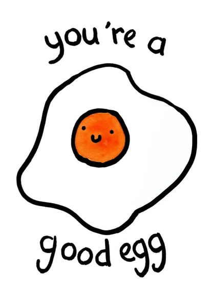 You're a good egg, friendship card created by Blurry Box Creations