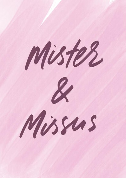 Mister and missus created by lowkey print studio