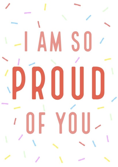 Proud of you congratulations card created by C+C Cards