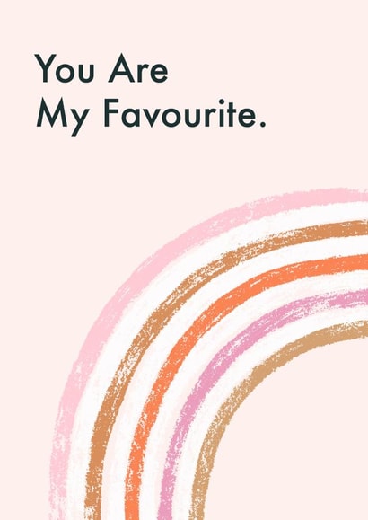 You Are My Favourite Rainbow Card created by Duchess Plum