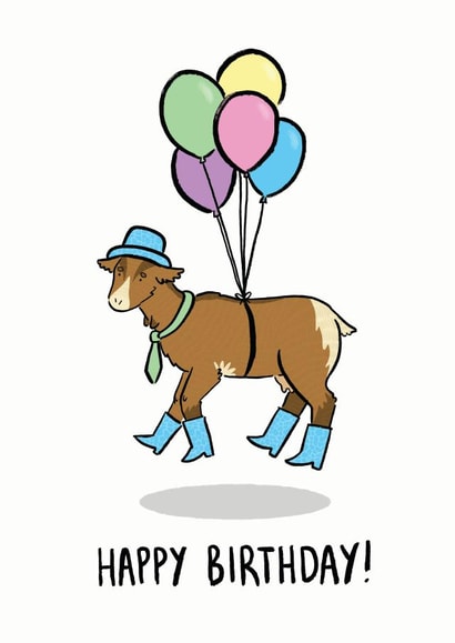 Birthday Goat created by Kate Wand