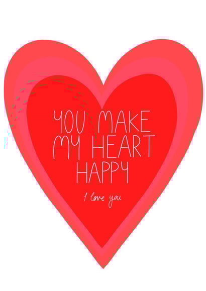 I love you anniversary card created by CardsbyAliceUK