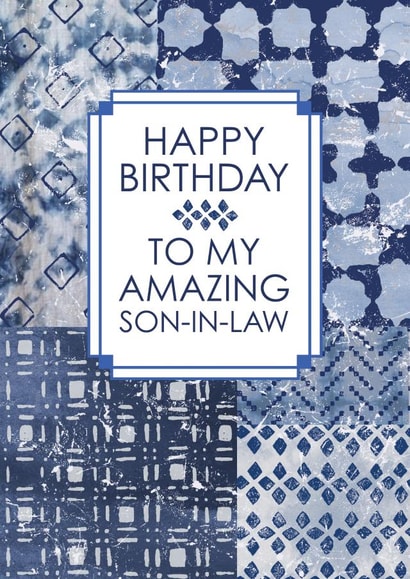 Happy Birthday Tie-Dye Son-In-Law card created by @squiggleinthecity