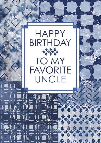 Happy Birthday Uncle Tie-Dye Card created by @squiggleinthecity