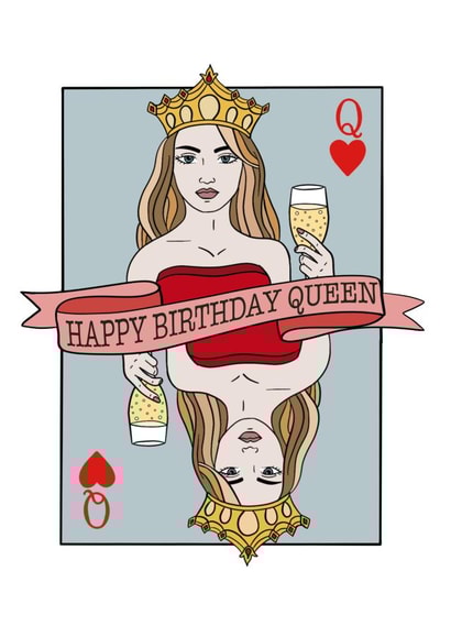 Happy Birthday Queen of Hearts created by Wooden It Be Precious