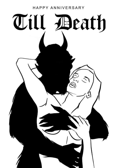 Gothic Till Death Anniversary Card created by Dark Finch