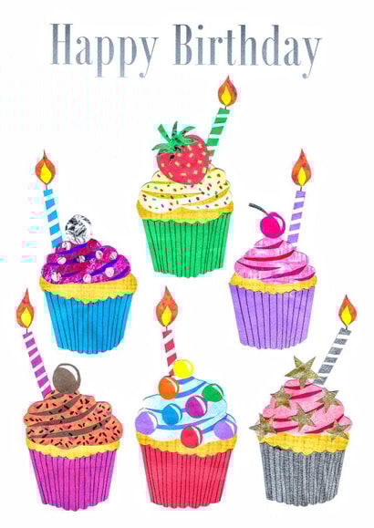Cupcake Birthday Card created by Sitting Knitting