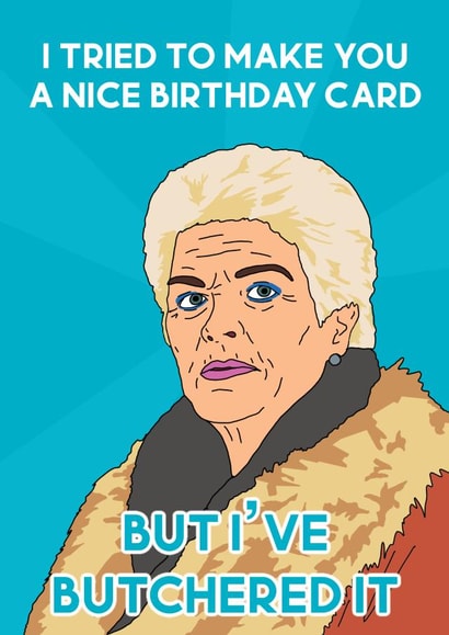Eastenders birthday card created by Sketchy Cards