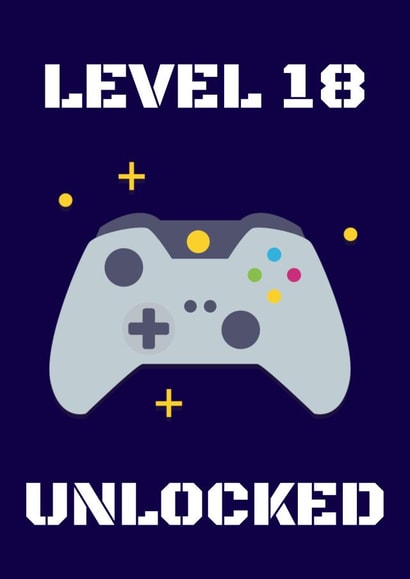 Gaming 18th birthday card created by Evezee