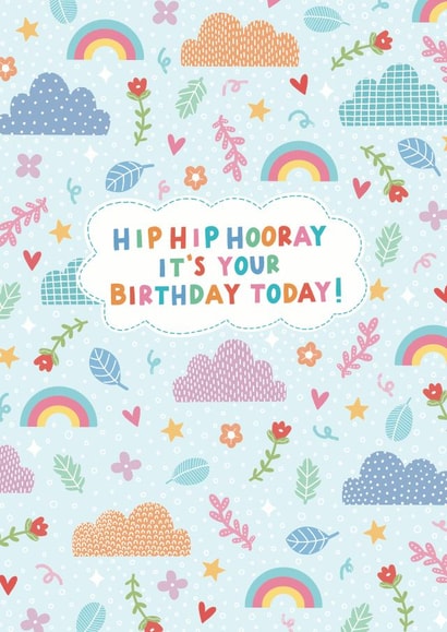 Hip Hip Hooray It's Your Birthday Today! created by Leaf Lane Studio