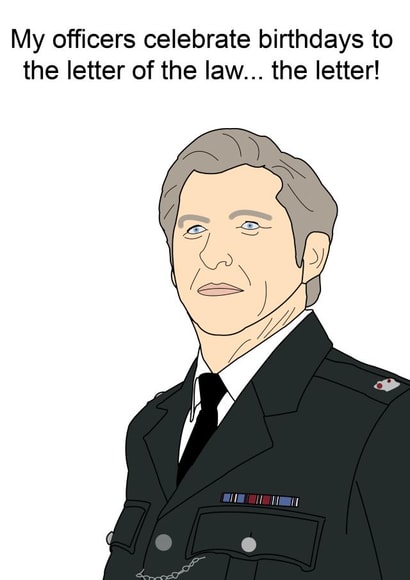 Line of Duty Superintendent Hastings created by Arr Cards