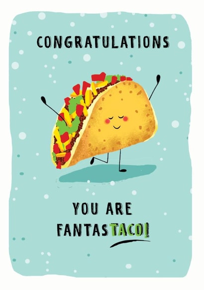 Fun Taco Congratulations Card created by Leebee Designs