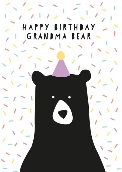 Happy Birthday Grandma Bear created by Heather Alstead Design LTD