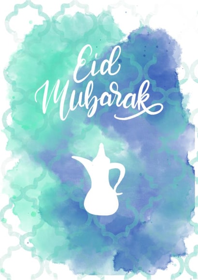 Eid Mubarak, Happy Eid card 1000 1000 created by ThriceAsNiceArt
