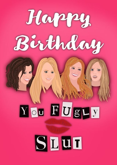 Mean Girls Birthday Card  1001 created by Esther the Sketcher