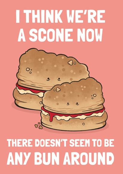 Funny Scone Anniversary Card created by Tishy Tashy