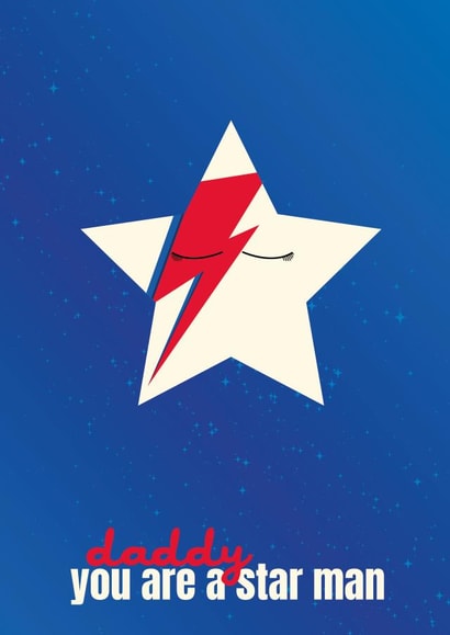 Star man father's day card created by Cox a Doodle Doo