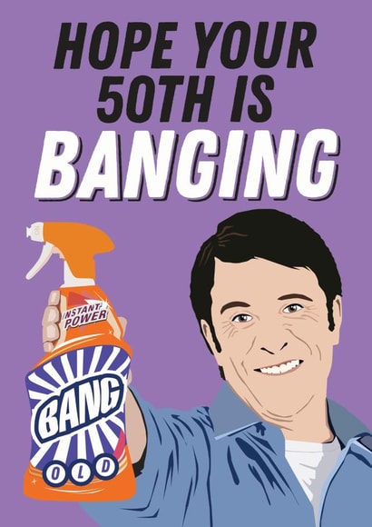 50th Birthday Cillit Bang Card created by Kyleigh Orlebar