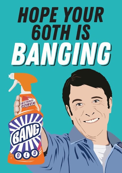 60th Birthday Cillit Bang Card created by Kyleigh Orlebar