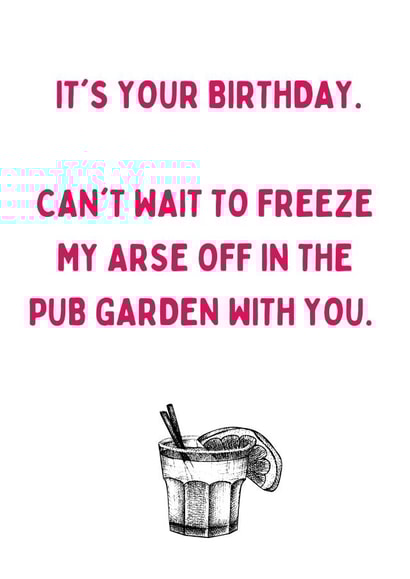 Birthday Pub Garden Card created by Em Designs