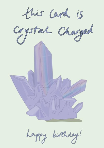 Crystal charged birthday card created by Eat the Moon
