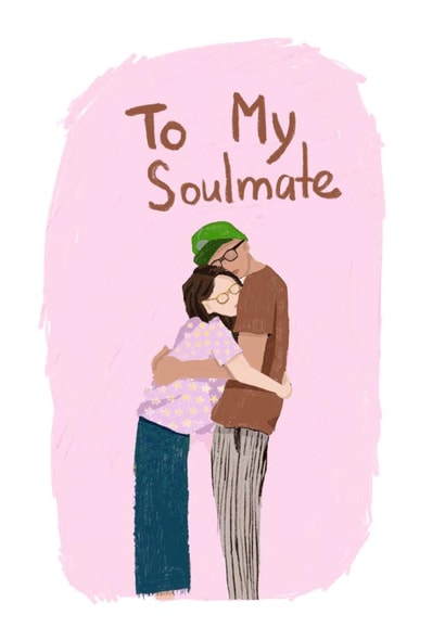 Love card, couple card, valentines card created by Ainur 